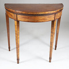 English Mahogany Oval Games Table