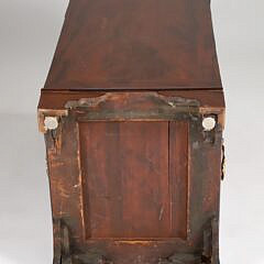 English Mahogany and Bronze Mounted Davenport 19th Century