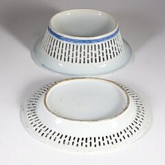 Canton Fruit Basket and Underplate, 19th Century