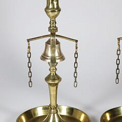Pair of English Brass Tavern Sticks, 19th Century
