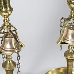 Pair of English Brass Tavern Sticks, 19th Century