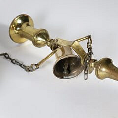Pair of English Brass Tavern Sticks, 19th Century