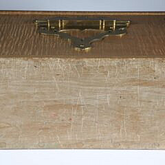 Contemporary Cabinet Shop Made Vibrant Tiger Maple and Bronze Box