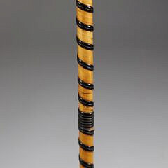 Fine Whaleman Made Baleen Wrapped Cane, mid 19th Century