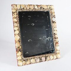 Contemporary Shell Framed Mirror