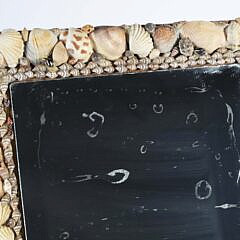 Contemporary Shell Framed Mirror