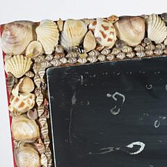 Contemporary Shell Framed Mirror