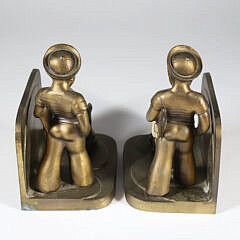 Frankart Inc. Sailor Boy and Dog Bookends