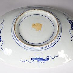 Antique Imari Porcelain Oval Fish Platter, 19th Century