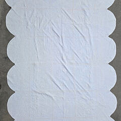 Vintage Daffodil Patchwork Quilt, circa 1930s