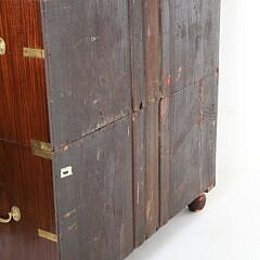 British Regency Brass Strapped Campaign Chest of Drawers, 19th Century