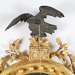 American Carved and Gilt Girondale Mirror, early 19th Century
