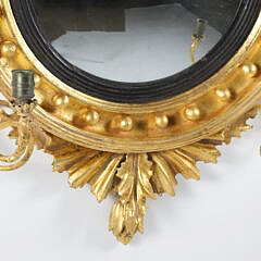 American Carved and Gilt Girondale Mirror, early 19th Century