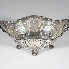 Tiffany & Co. Sterling Silver Repousse Pierced Basket Sterling Silver 950/1000