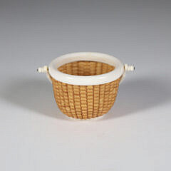 Miniature Round Swing Handle Nantucket Basket
