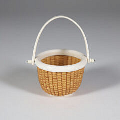 Miniature Round Swing Handle Nantucket Basket