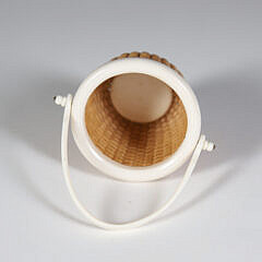 Miniature Round Swing Handle Nantucket Basket