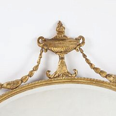 Sheraton Gilt Over Mantel Mirror, 19th Century