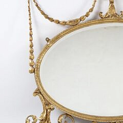 Sheraton Gilt Over Mantel Mirror, 19th Century