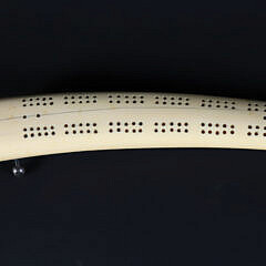 Antique Walrus Tusk Cribbage Board, circa 1890s