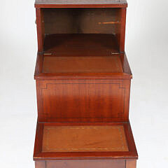 English Mahogany Library Steps, 19th Century