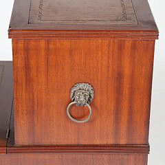 English Mahogany Library Steps, 19th Century