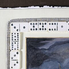 Mellie Cooper Mixed Media Hand Cast Paper Painting “American Clipper in Turbulent Seas”