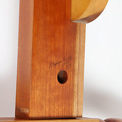 Pair of Signed Stephen Swift Cherry Four Poster Mushroom Top Twin Beds, circa 1997