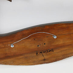 Hand Carved and Painted Wood Narwhal by Brian Mitchell