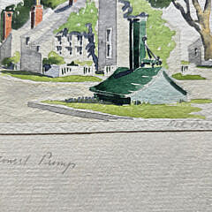Doris and Richard Beer Watercolor on Paper “‘Sconset Pump”