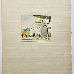 Doris and Richard Beer Watercolor on Paper “Maria Mitchell House”
