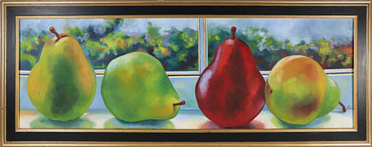 Katie Trinkle Legge Oil on Canvas "4 Pears"