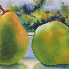 Katie Trinkle Legge Oil on Canvas “4 Pears”