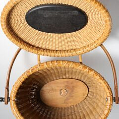 Nantucket Friendship Basket with Ebony Lid