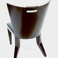 Set of 8 Berman & Rossetti “Foal” Mahogany Dining Chairs