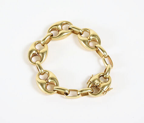 1-5635 14k Gold Gucci Lozenge Bracelet A IMG_0002 8