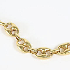 14k Yellow Gold Gucci Lozenge Solid Link Bracelet