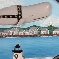 Paul McCarthy Hand Carved Double Sided Trade Sign “The Nantucket Sleigh Ride”