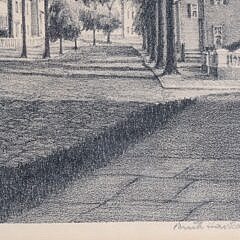 Ruth Haviland Sutton Limited Etching “Main Street Nantucket”