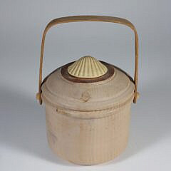 George Davis Ceramic Nantucket Basket Bird Feeder