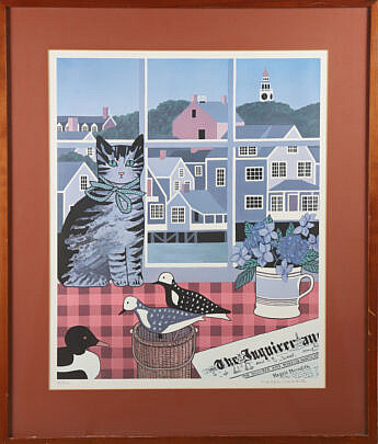 Maggie Meredith Limited Edition Lithograph "Inquirer and Mirror", Edition 4/500