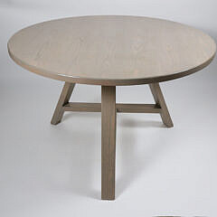 Contemporary White Washed Oak Breakfast Table