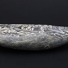 Fine Contemporary Scrimshaw Whale’s Tooth, mid 20th Century