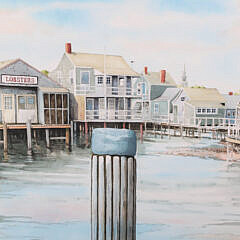 Barbara Capizzio Watercolor on Paper “Straight Wharf”