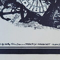 Rare 1973 Nantucket Christmas Stroll Advertising Poster