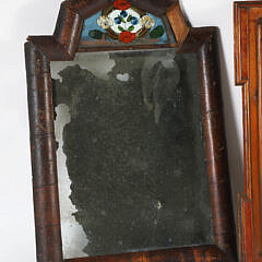 Three 18th Century Pine Courting Mirrors