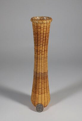 R.S. Sylvia Nantucket Basket Bud Vase, circa 1997