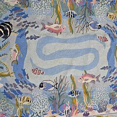 Claire Murray “Fish Swimming Amongst Coral Reef” Hooked Rug