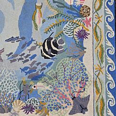 Claire Murray “Fish Swimming Amongst Coral Reef” Hooked Rug
