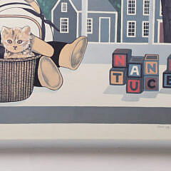 Maggie Meredith Limited Edition Lithograph “Teddy Bear and Kittens”, Edition #15/500